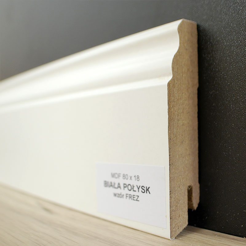 Listwa biała MDF 78/18